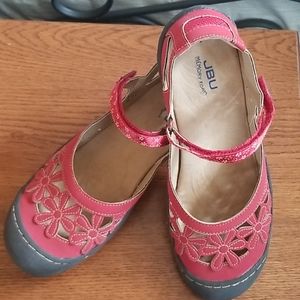 Red JBU shoes